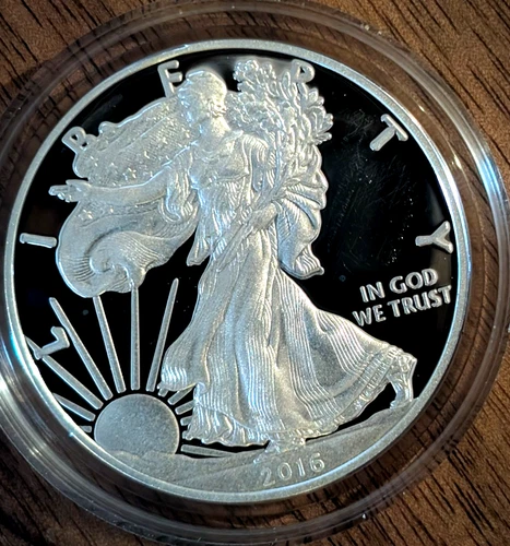 2016 W Lettered Edge Silver Eagle - beautiful, good enough to grade w COA