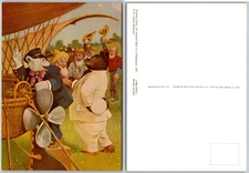 Continental Animal Aviators Postcard