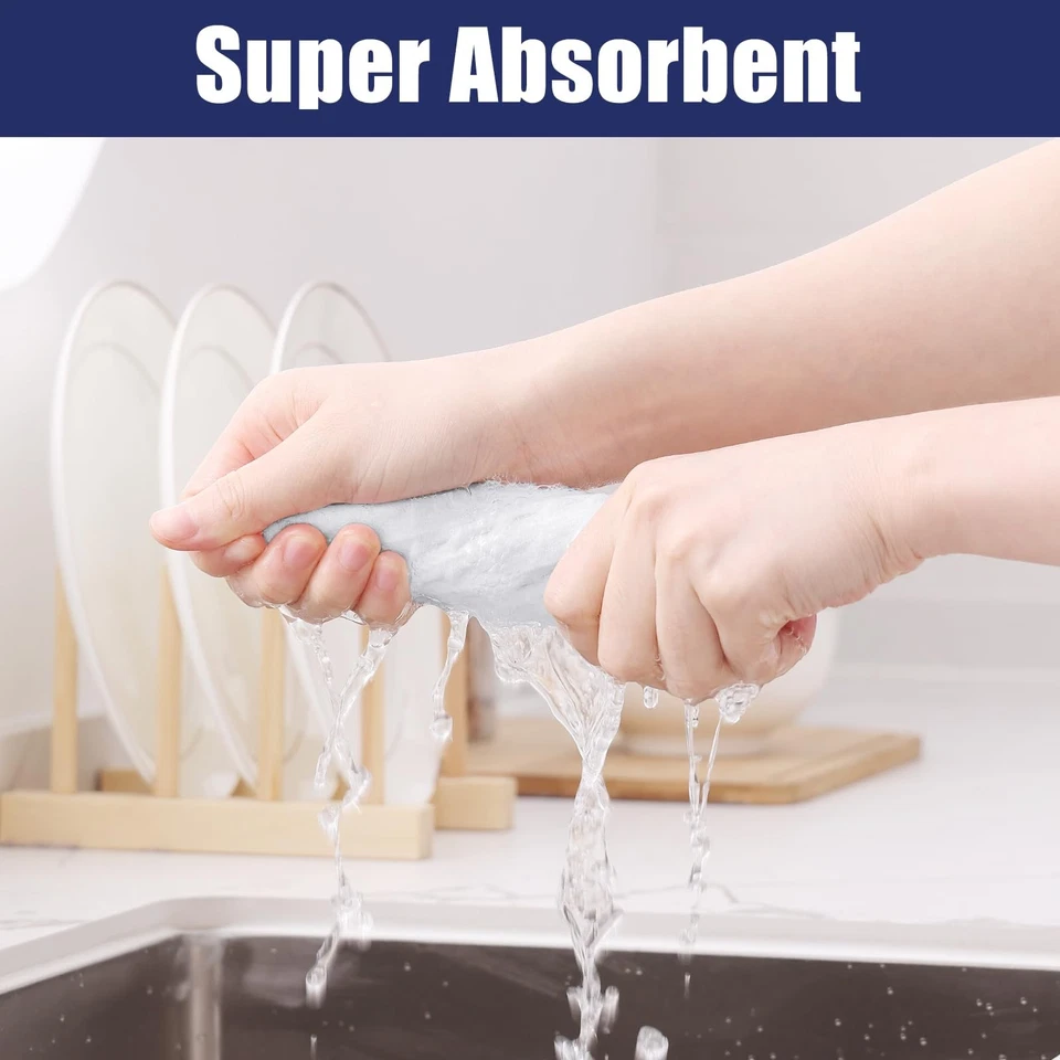 12x12 Inch Dish Cloths Microfiber Waffle Weave, Ultra Absorbent Kitchen Towels - Image 4 of 4