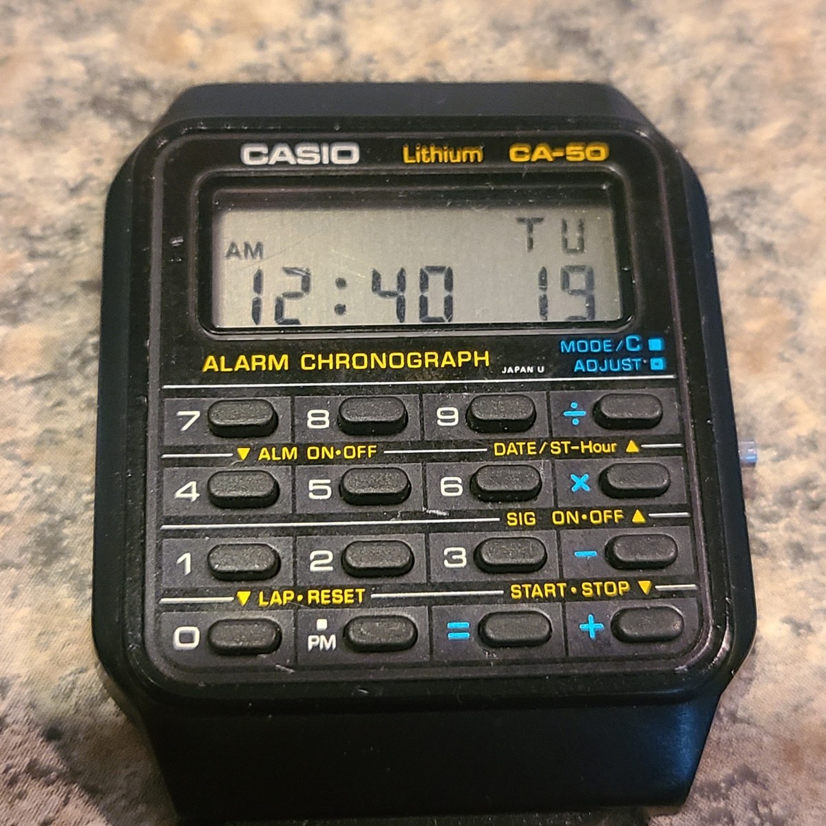 激レア CASIO CA-50 デジタル腕時計 Casio CA-50 Calculator Watch, Casio Vintage Watch, Casio