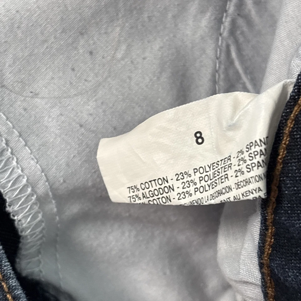 Pantalones de mezclilla para mujer Bandolino azul tiro medio rectos azules talla 8 mandie clásicos Foto 3 de 4