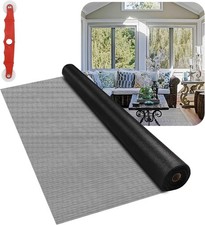Fiberglass Window Screen Mesh Roll - 36"x100', Easy-to-Cut Screen Door Mesh
