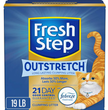 Outstretch Long Lasting Concentrated Clumping Cat Litter with Febreze Freshness