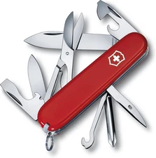 Victorinox Super Tinker Swiss Army Knife, 14 Function Swiss Made Pocket Knife wi