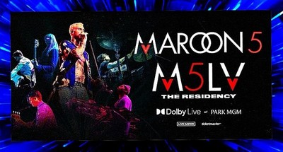 MAROON 5 THE RESIDENCY 2024  TIN POSTER 12 X 8 INCH.