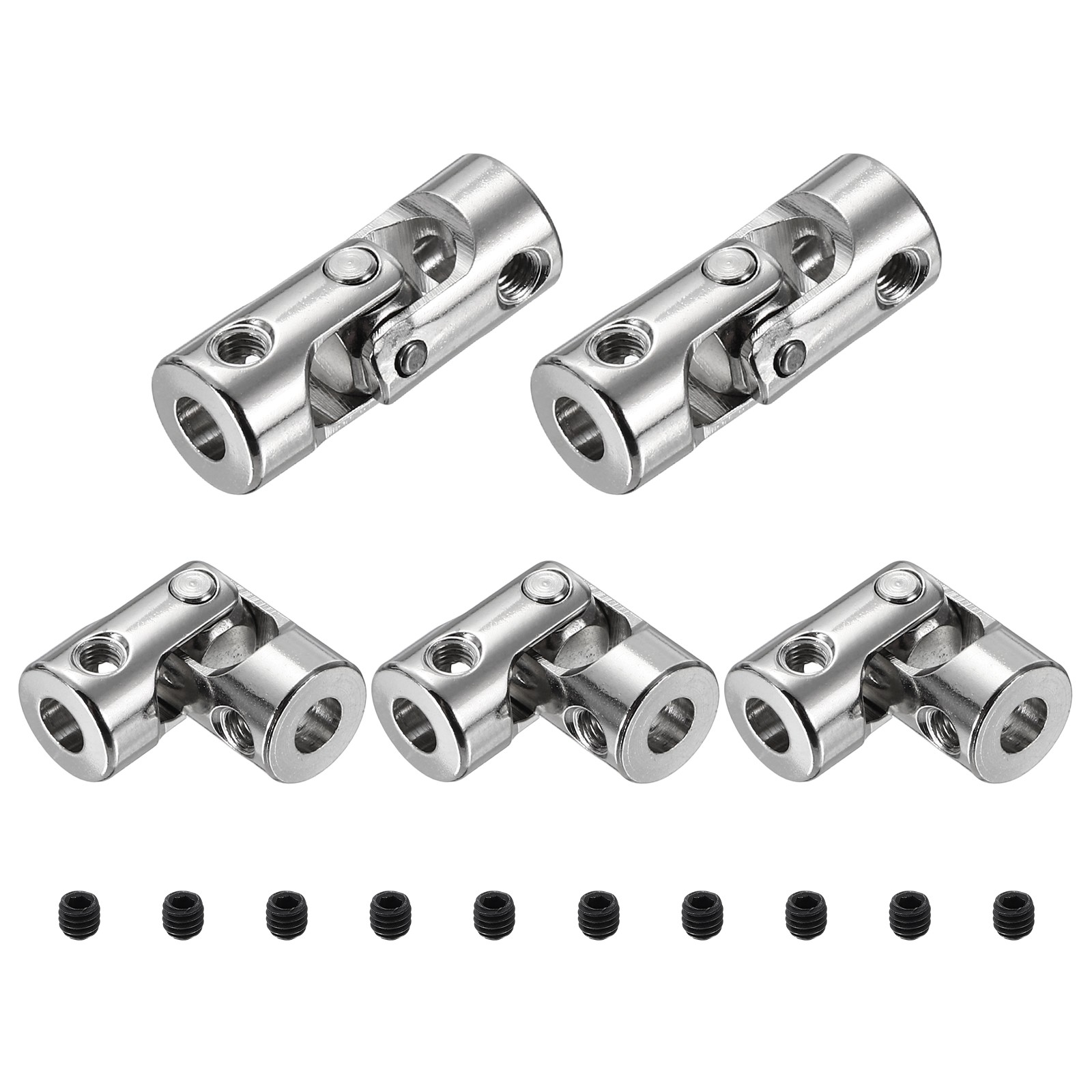 5pcs Rotatable Joint, 3mm to 3mm Inner Dia Universal Joint
