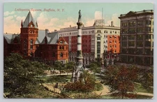 Lafayette Square Buffalo New York NY Postcard