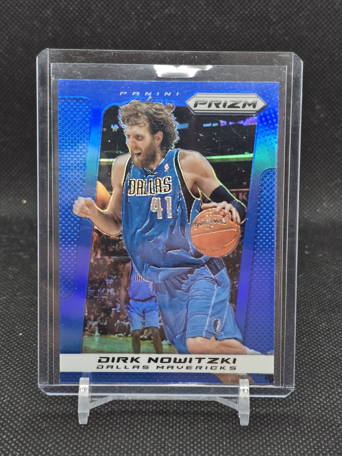 2013-14 Panini Prizm #53 Dirk Nowitzki Blue Prizm Walmart Exclusive 