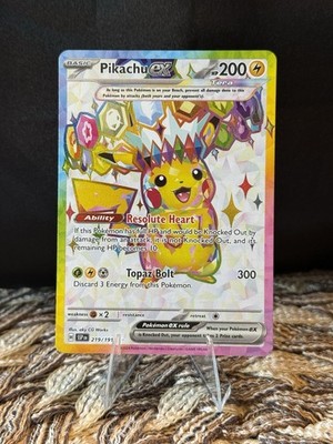 Pikachu ex 219/191 Sv08: Surging Sparks Holo