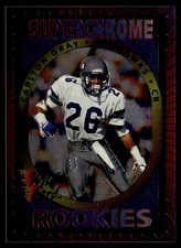 1993 Wild Card Superchrome Rookies Carlton Gray Rookie Seattle Seahawks #45. rookie card picture