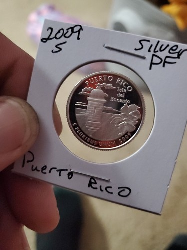 2009 S Silver Proof Puerto Rico Quarter - From a Proof Set - 90% Silver - Picture 2 of 4
