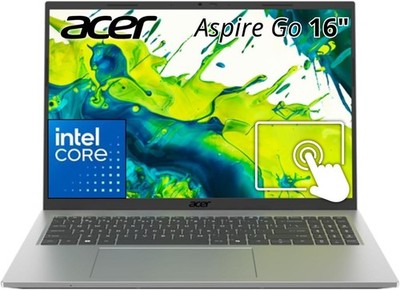 Acer Aspire Go 16 Laptop 16'' WUXGA 120Hz Intel Core 5 120U G4 16GB RAM 512GB SSD
