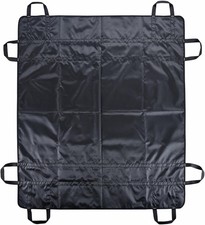 Positioning Bed Pads with 8 Reinforced Handles, Transfer Sheet 40x48, Black