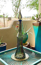 Ultra Rare MCM Empoli Smoky QUILTED OPTIC FLARED TENT Genie Bottle 26" Tall