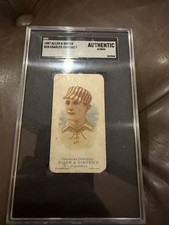1887 Charles Comiskey Allen & Ginter SGC authentic Altered RARE