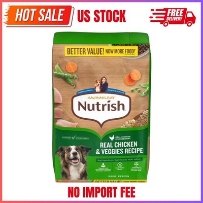 Rachael Ray Nutrish Adult Dry Dog Food Real Chicken & Veggies Recipe, 30 lb.