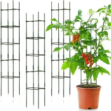 4 Packs Large Tomato Cages for Garden up to 6.5ft Heavy Duty Tomato Plant Tre...