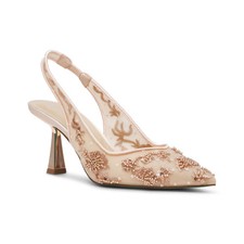 Women's Nikki Embroidered Slingback Evening Pumps Blush