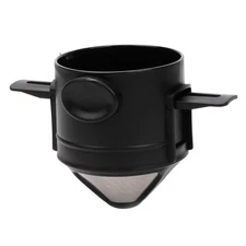 Pour Over Coffee Dripper Reusable Stainless Steel Filter Paperless Portable