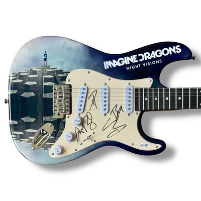 Imagine Dragons Signed Guitar Custom JSA COA Dan Reynolds Wayne