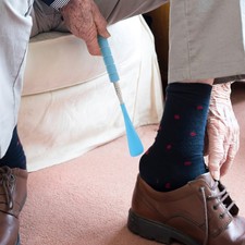 6 Pcs Handled Shoehorn Travel Sized Ergonomic for Seniors Portable