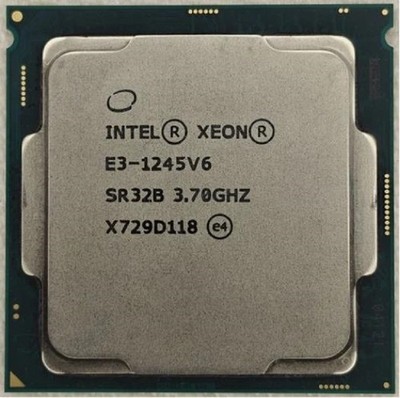 Intel Xeon E3-1245 V6 3.7GHz 4 Cores 8 Threads 73W SR32B LGA1151 CPU Processor