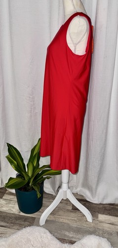 Jude Connally Beth Jude Cloth Sleeveless Red Hot Allure Dress Sz L NWT $168 - Picture 4 of 6
