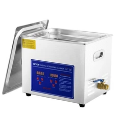 40kHz High-Power Ultrasonic Cleaner 9.3L with Digital Temperature Control