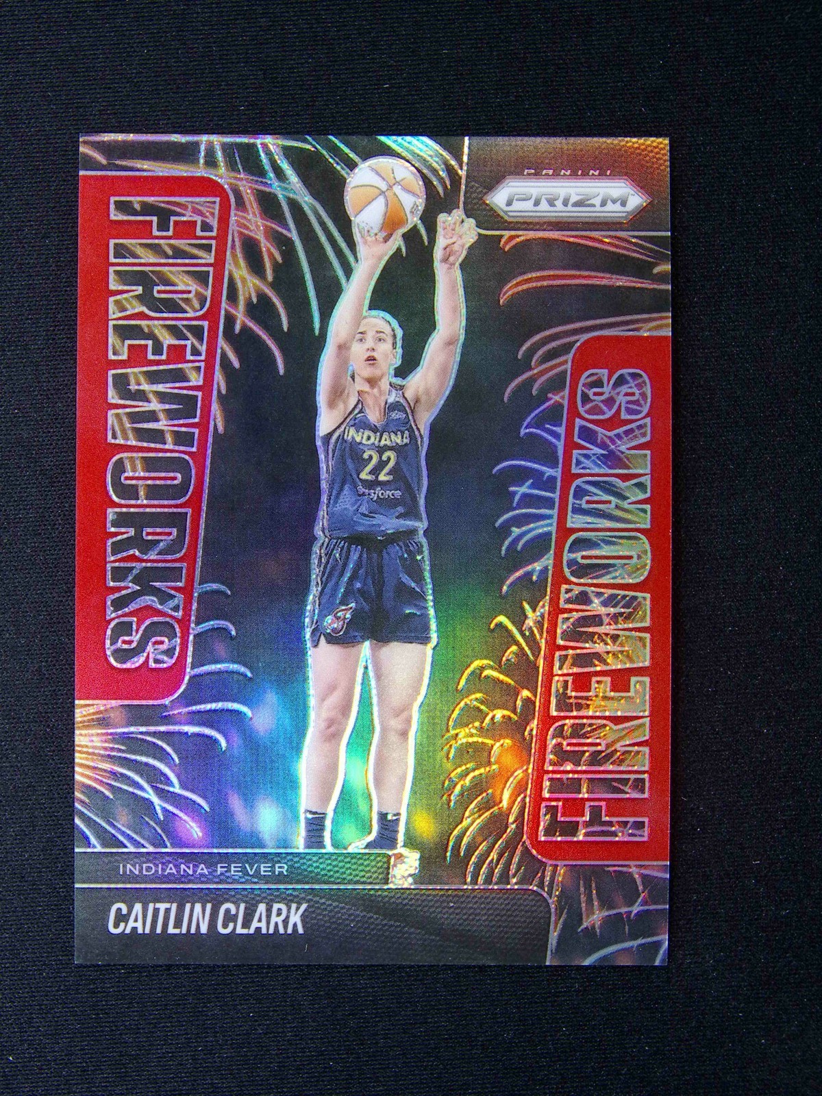 2025 Panini WNBA Prizm Caitlin Clark #9 Fireworks Red /99