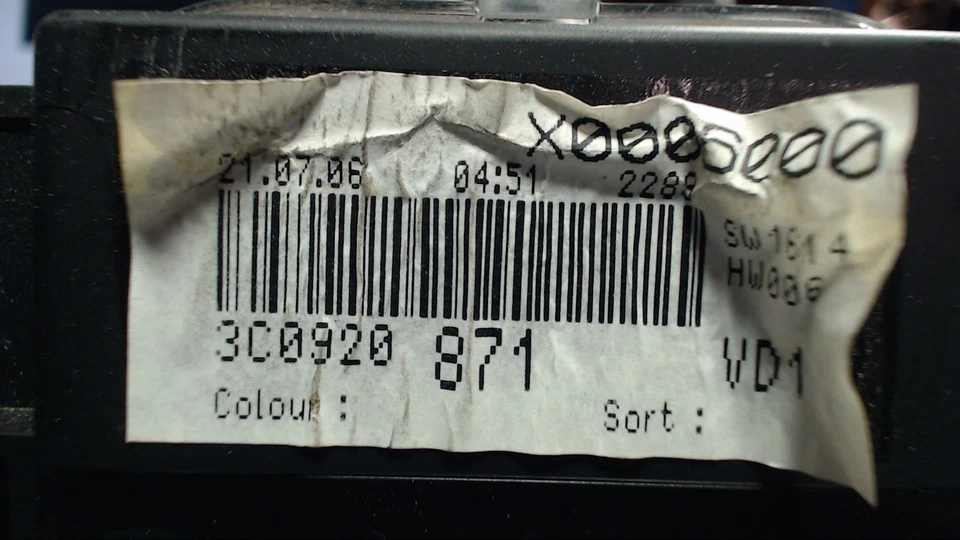 Instrumententafel VW BMR 3C0920871 A2C53194181 3C/3CC Passat Variant 2.0 TDI - Bild 2 von 4