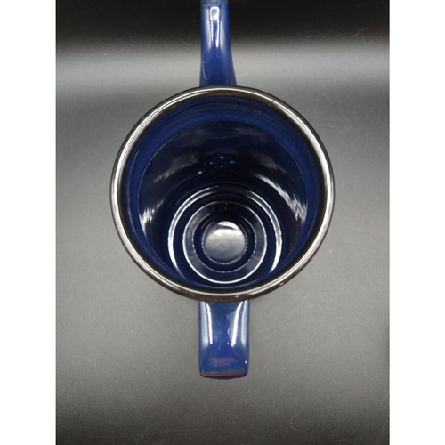 Folklore Wild & Wolf Enamel Teapot Night & Day Owls and Foxes Dark Blue Night - Picture 3 of 7