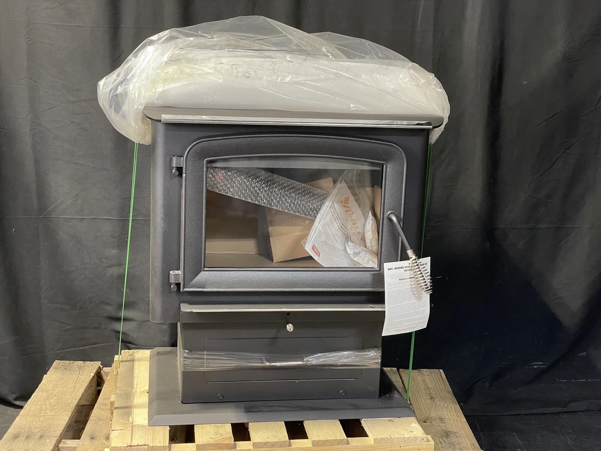 Ashley Hearth AW2020E-P 2,000 Sq. Ft. Pedestal Wood Stove Black New Read |  eBay