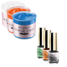 ABA Group Color INK & ACRYLIC PAINTS Nail Art Inks/Paints ALL Colours 5ml & 10ml