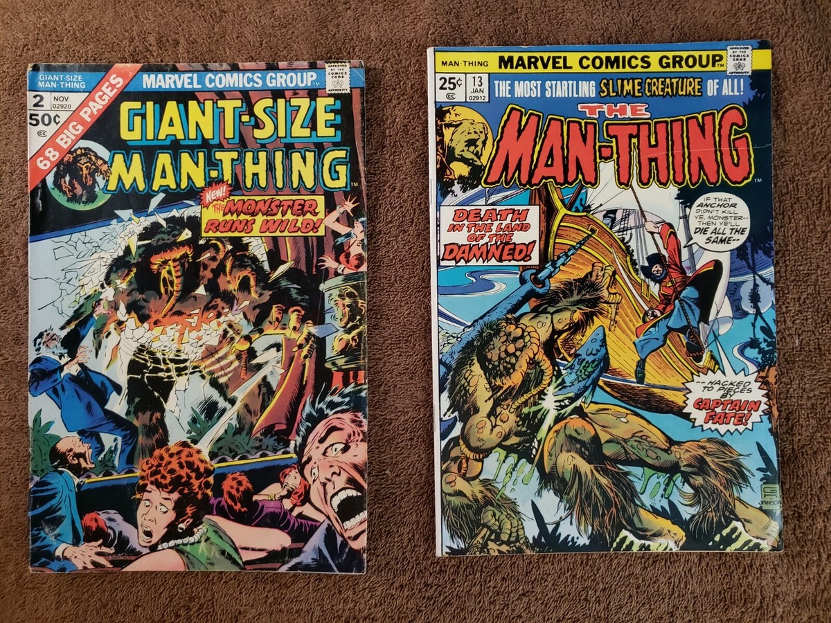 Marvel Bronze Age Man-Thing Comics #2 #13 Mid-High Grade Books | eBay