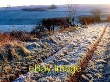 Photo 6x4 Cold and Frosty Farm Track This track is in the extreme SE corn c2008