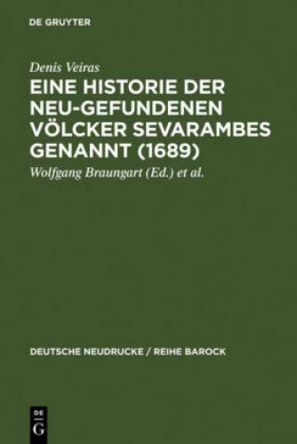 Eine Historie Der Neu-gefundenen Völcker Sevarambes Genannt (1689) Mit