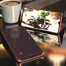 Clear View Case für Xiaomi Redmi Note 8 8T Pro Cover Flip Hülle Mirror Tasche