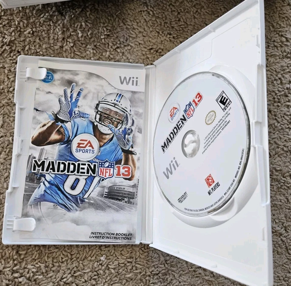 Madden NFL 13 (Nintendo Wii, 2012) CIB Complete w/ Manual! Clean & TESTED! - Image 2 of 3