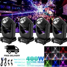 4PCS LED Moving Head Light RGBW Gobo Beam Stage Spot Lighting DJ Disco Show DMX
