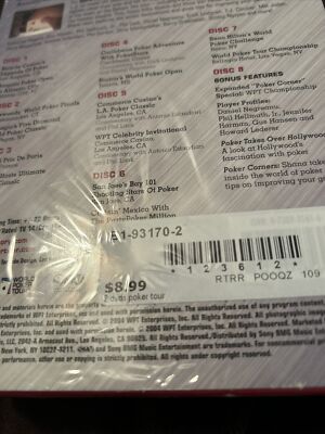 DVD World Poker Tour Season 2 Two & WPT Battle of Champions lot of