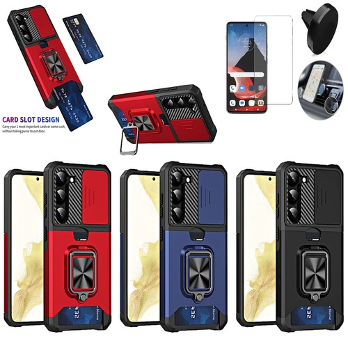 Card Slot Case for Samsung Galaxy S25+ S25-Plus SM-S936 Camera Cover Kickstand - 第 1/19 張圖片