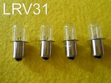 4x DEWALT 18v Xenon Replacement Flashlight Bulbs / Top Quality 12+ Year Seller