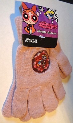 POWER PUFF GIRLS MAGIC GLOVES * 2 COLORS 2 DESIGNS * CARTOON NETWORK * ONE SIZE 
