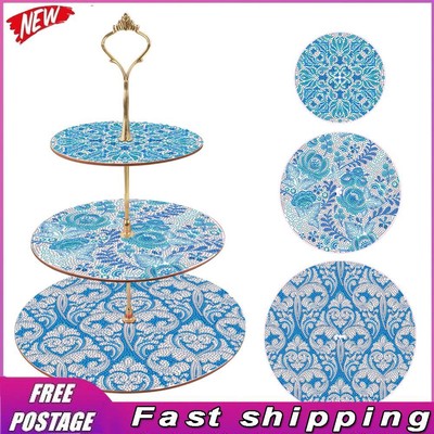 3 Tier Acrylic Mandala DIY Dot Diamond Snack Rack Dessert Tower for Tea Party