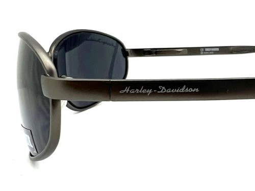 New Harley Davidson Sunglasses HDS 434 SGUN-3 Gunmetal 62-17-135 W/Generic Case - Picture 3 of 7
