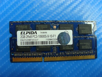 Sony VPCEB490X Elpida 2GB 2Rx8 PC3-10600S SO-DIMM Memory RAM EBJ21UE8BFU0-DJ-F