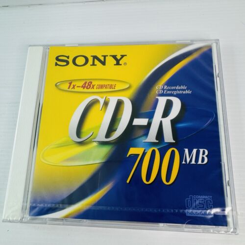 Sony CD-R 700MB 1x - 48x Compatible Disc Brand New Sealed