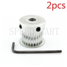 2pcs HTD3M Timing Pulley 24 Teeth 17mm Bore 11mm Width K-type for Stepper Motor