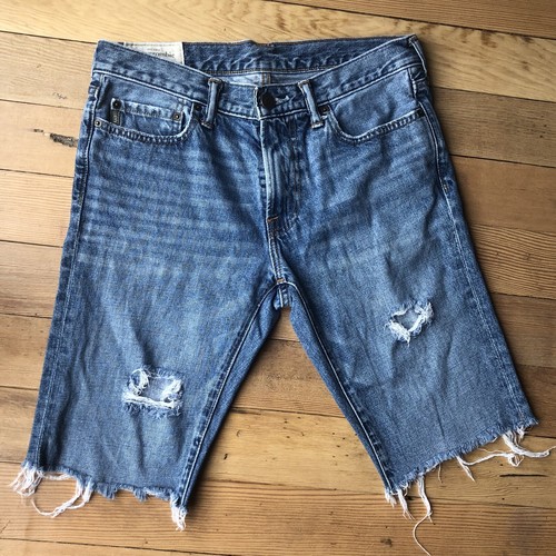 Abercrombie \u0026 Fitch Mens Denim Cutoff 