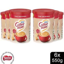Nestle Coffee Mate Original 6 x 550g Coffee Whitener Tub for Smooth & Creamy F&F